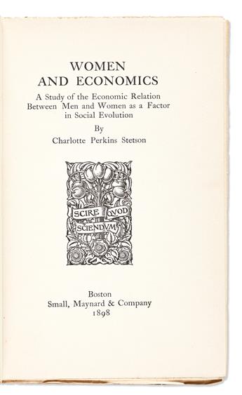 Gilman, Charlotte Perkins (1860-1935) Women and Economics